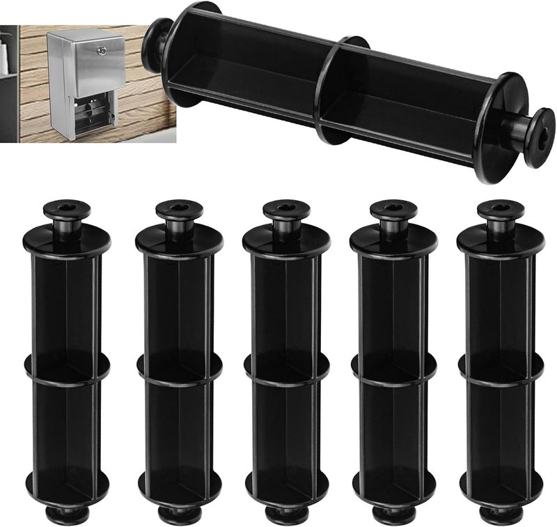 ZHIXING 6 Pack B-4288-9 Replacement Spindle for Classic and Contura Series Dispensers Compatible with use with Bo-Brick Multi-roll Toilet Tissue dispensers B-4288 B-2888 B-4388 75525 (Black) - Image 1